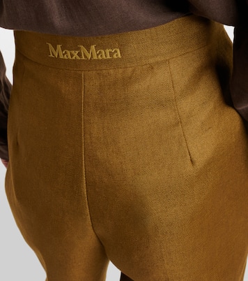Pantaloni a gamba larga Aversa con logo | Max Mara