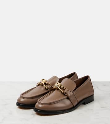 Astaire Knot leather loafers | Bottega Veneta