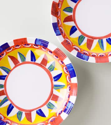 Set of 2 porcelain soup plates | Dolce&Gabbana Casa