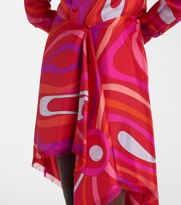 Marmo draped silk miniskirt | Pucci