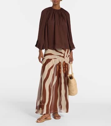 Bohemia printed midi skirt | Johanna Ortiz