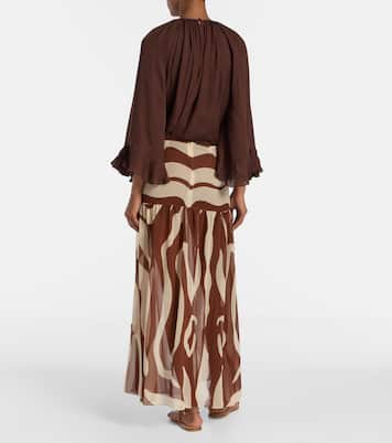 Bohemia printed midi skirt | Johanna Ortiz