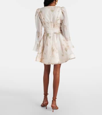 Balance linen and silk minidress | Zimmermann