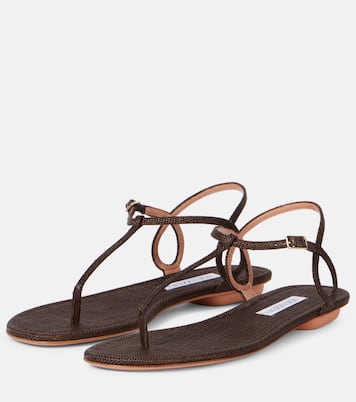 Almost Bare raffia-effect sandals | Aquazzura
