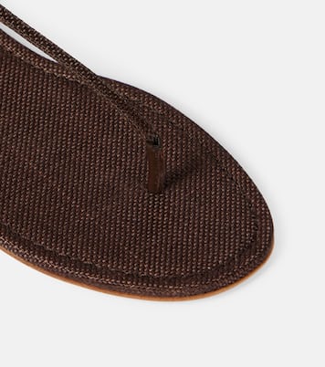 Almost Bare raffia-effect sandals | Aquazzura