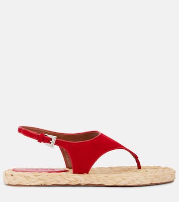 Tongs Amalfi en daim  | Paris Texas