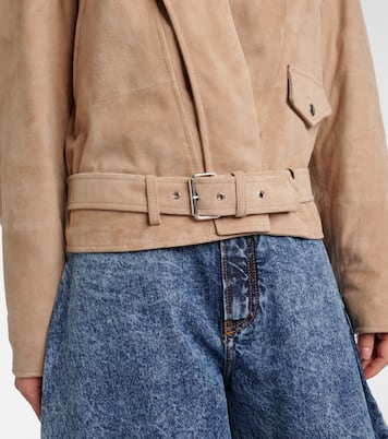 Suede biker jacket | Alaïa