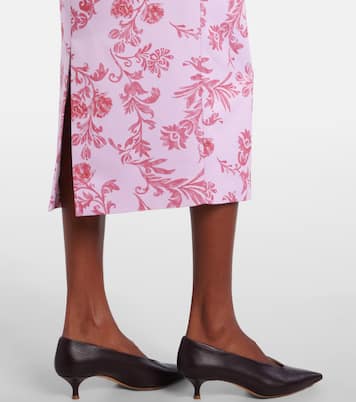 Lorelei floral taffeta faille pencil skirt | Emilia Wickstead