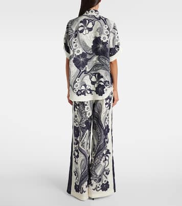 Mickey printed linen shirt | Alémais