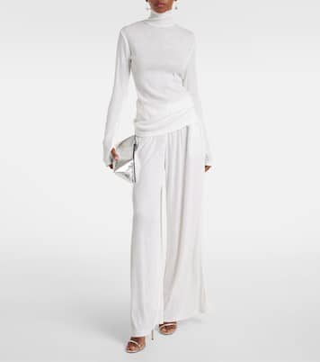 Rollkragenpullover aus Rippstrick | Norma Kamali