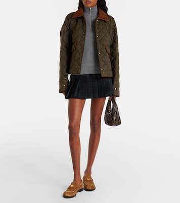 Cotton half-zip sweater | Miu Miu