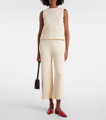 Top Zabou in pointelle smerlato in cotone | Altuzarra