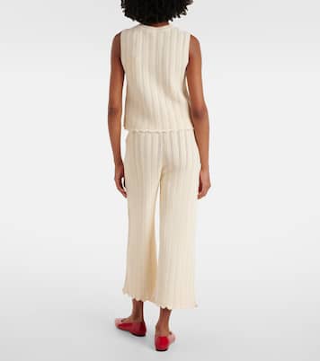 Top Zabou in pointelle smerlato in cotone | Altuzarra
