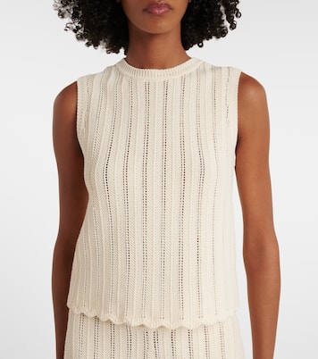 Top Zabou in pointelle smerlato in cotone | Altuzarra