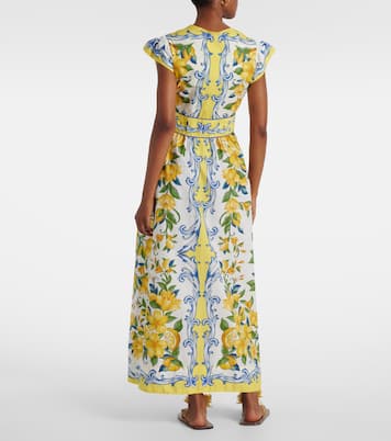 Robe midi imprimée en coton | Farm Rio