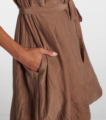 Margot cotton and silk voile minidress | Velvet