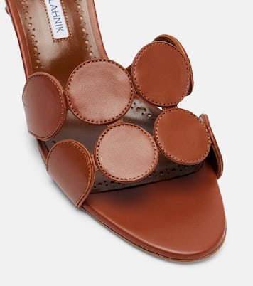 Pantoletten Haribalmu 50 aus Leder | Manolo Blahnik
