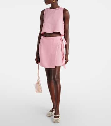 Positano linen miniskirt | Asceno