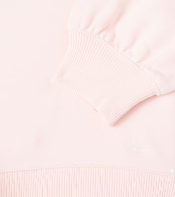 Sweat-shirt en coton et dentelle | Chloé Kids