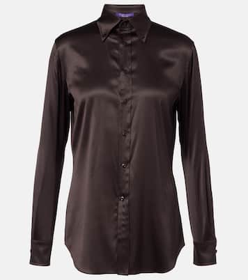 Cameron silk-blend charmeuse shirt | Ralph Lauren Collection