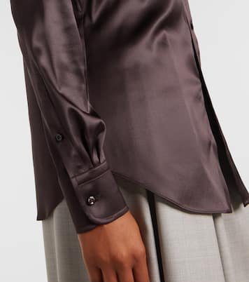Cameron silk-blend charmeuse shirt | Ralph Lauren Collection