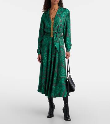 Studded leather knee-high boots | Etro