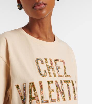 Chez Valentino cotton jersey T-shirt | Valentino
