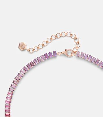 Halskette Ombre Eternity aus 18kt Roségold mit Saphiren | Shay Jewelry