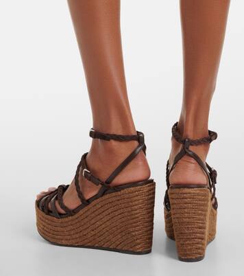 Sandali Nyra in pelle con platform  | Jimmy Choo