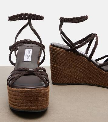 Sandali Nyra in pelle con platform  | Jimmy Choo