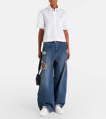 حذاء سنيكرز من الجلد Diamond Light Maxi | Jimmy Choo