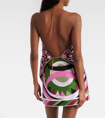 Printed silk satin top | Pucci