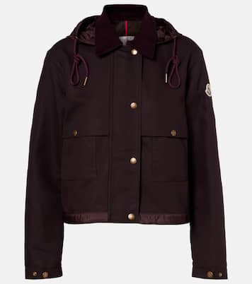 Aconitum cotton and linen-blend jacket | Moncler