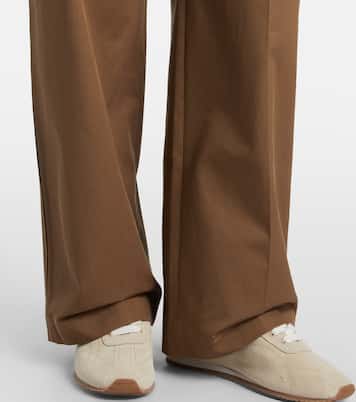 Pleated cotton wide-leg pants | Toteme