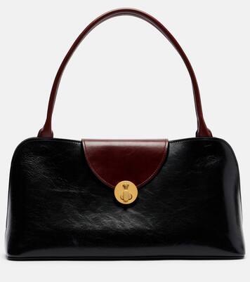 Vivienne Medium leather shoulder bag | Versace