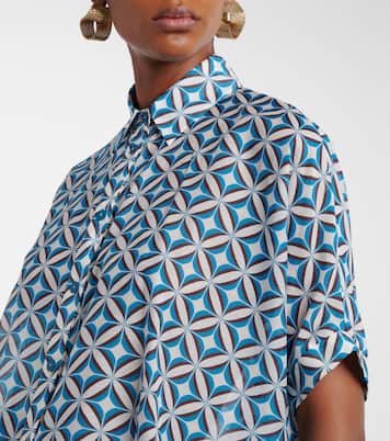 Ariete printed cotton and silk shirt | Max Mara