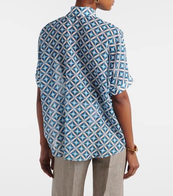 Ariete printed cotton and silk shirt | Max Mara