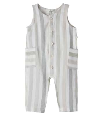 Baby Mori striped linen playsuit | 1 + in the Family