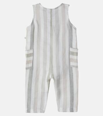 Baby Mori striped linen playsuit | 1 + in the Family