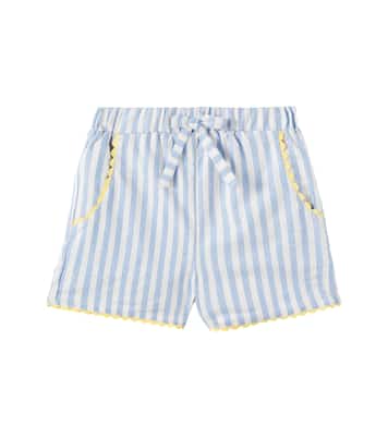 Miranda striped cotton shorts | La Coqueta