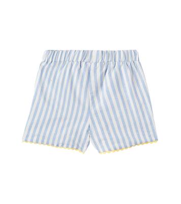 Miranda striped cotton shorts | La Coqueta