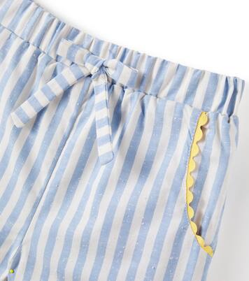 Miranda striped cotton shorts | La Coqueta