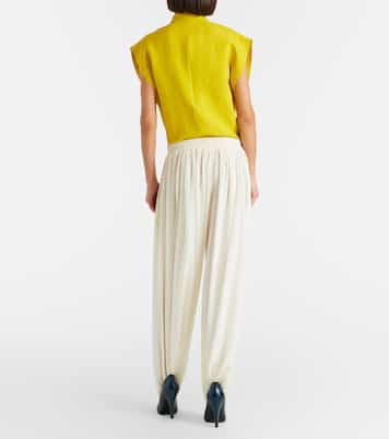 Silk-blend wide-leg pants | Alaïa