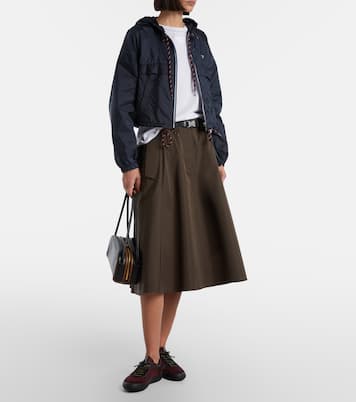 Speedrock leather-trimmed sneakers | Prada