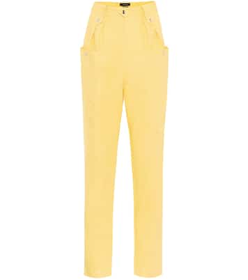 Pantaloni Yerris a vita alta in cotone | Isabel Marant