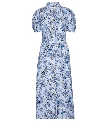 Robe midi Frederick en coton à fleurs | Erdem