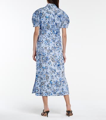 Robe midi Frederick en coton à fleurs | Erdem