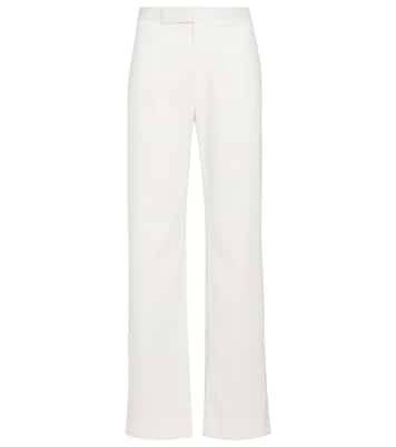 Cleo high-rise straight pants | Deveaux New York
