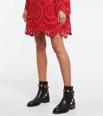 Ankle Boots Roman Stud aus Leder | Valentino Garavani
