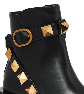 Ankle Boots Roman Stud aus Leder | Valentino Garavani